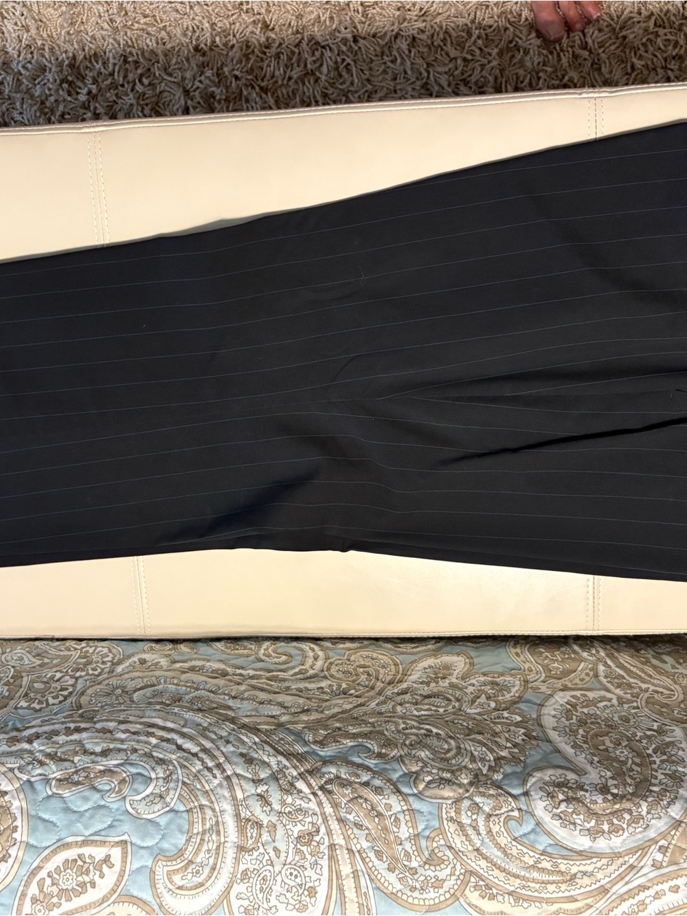 GAP Black Pinstripe Trousers